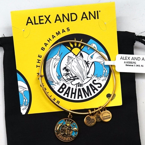Alex and Ani Bahamas II Charm Bangle - Picture 1 of 1